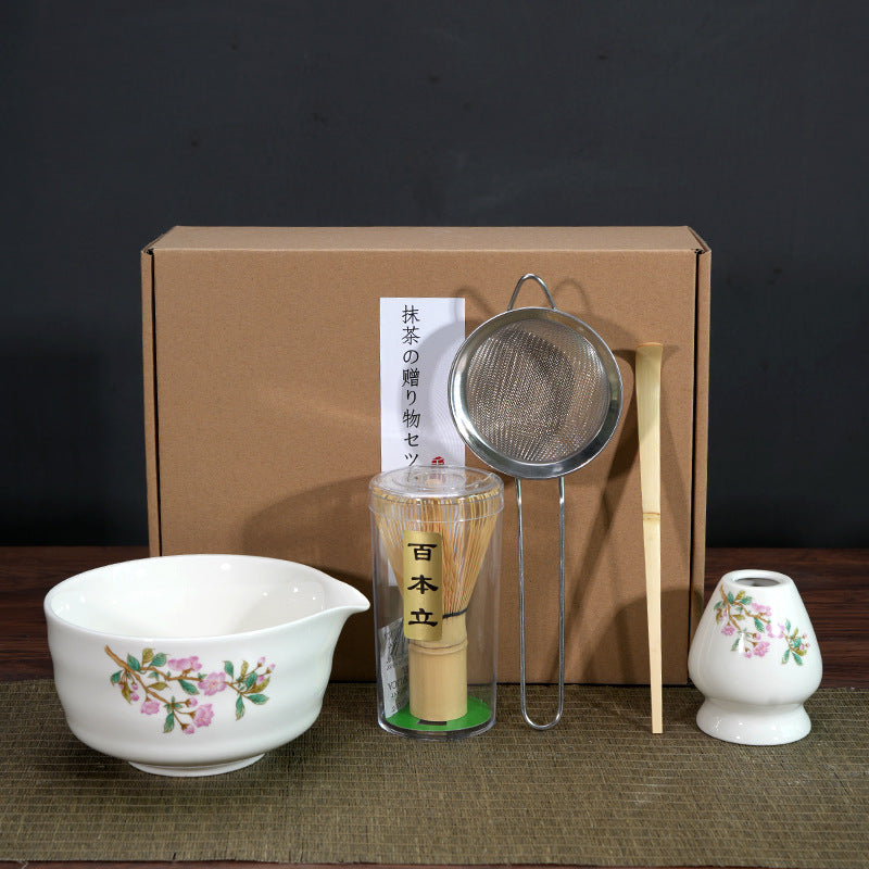 Matcha Bowl Matcha Making Tea Ordering Tool Ceramic Tea Bowl Teacup Blender Matcha Brushing Tea Whisker Set