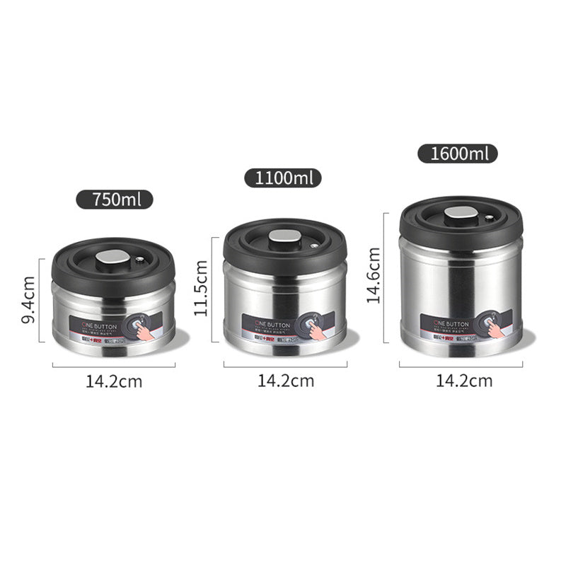 Vacuum Sealed Pot Coffee Bean And Tea Storage Box