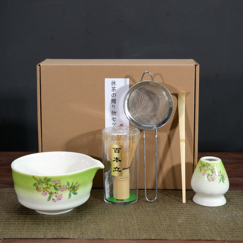 Matcha Bowl Matcha Making Tea Ordering Tool Ceramic Tea Bowl Teacup Blender Matcha Brushing Tea Whisker Set