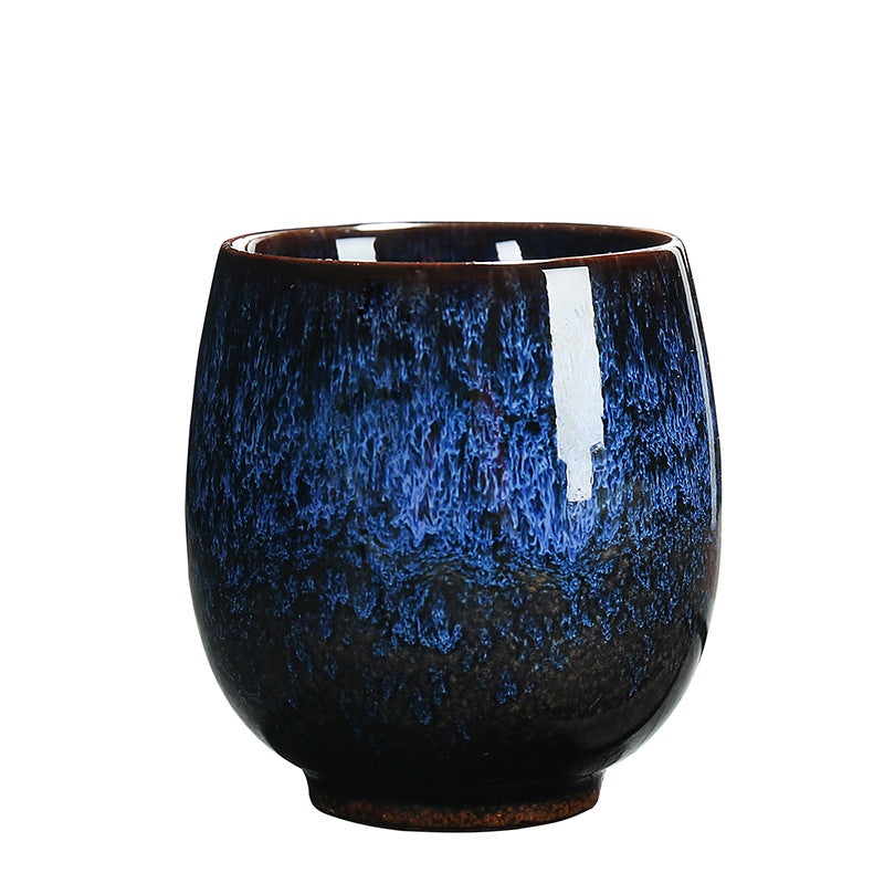 150ML  Ceramic Kung Fu Tea Cup for Home Use, Single Personal Tea Cup, Tenmoku Jian Zhan, Yohen Master Tea Bowl, Tea Cup, Tea Bowl