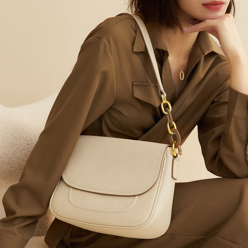 Autumn And Winter New Underarm Bags Niche Women's Bags High Quality All-Match Trendy Texture One-Shoulder Messenger Bags Saddle Bag