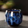 110ML Kung Fu Tea Set Single Cup Tenmoku Glaze Jian Zhan Master Cup Tea Bowl Egg-shaped Small Tea Bowl