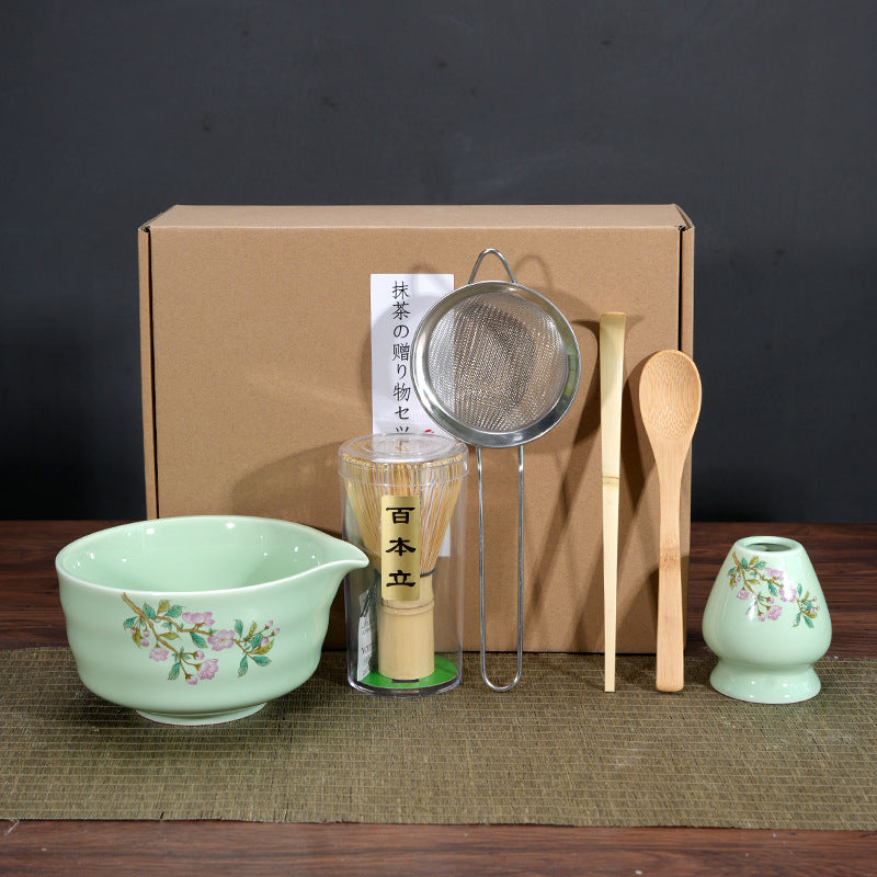Matcha Bowl Matcha Making Tea Ordering Tool Ceramic Tea Bowl Teacup Blender Matcha Brushing Tea Whisker Set