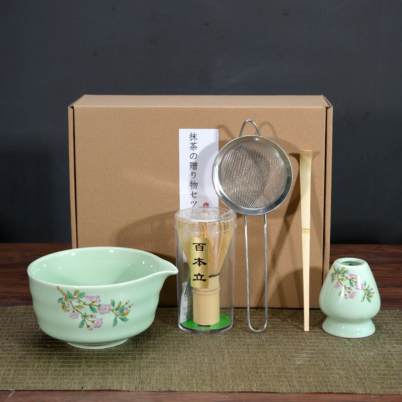 Matcha Bowl Matcha Making Tea Ordering Tool Ceramic Tea Bowl Teacup Blender Matcha Brushing Tea Whisker Set