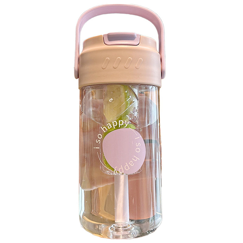 Convenient Carry Tea Leak Plastic Water Cup Straw Cup 650ML