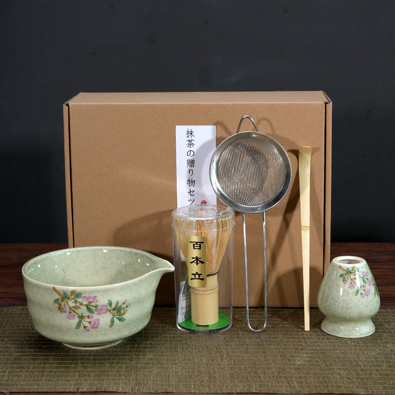 Matcha Bowl Matcha Making Tea Ordering Tool Ceramic Tea Bowl Teacup Blender Matcha Brushing Tea Whisker Set