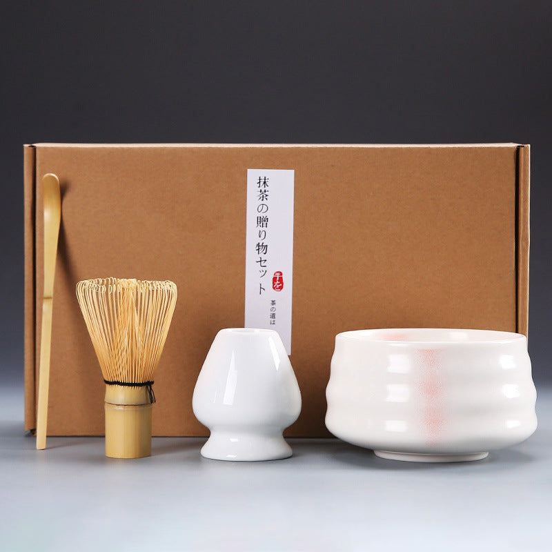 Tea Brush Matcha Brush Hyakumonari Tea Brush Stand Combination Song Dynasty Tea Ordering and Tea Playing Tools Set Japanese Gift Box