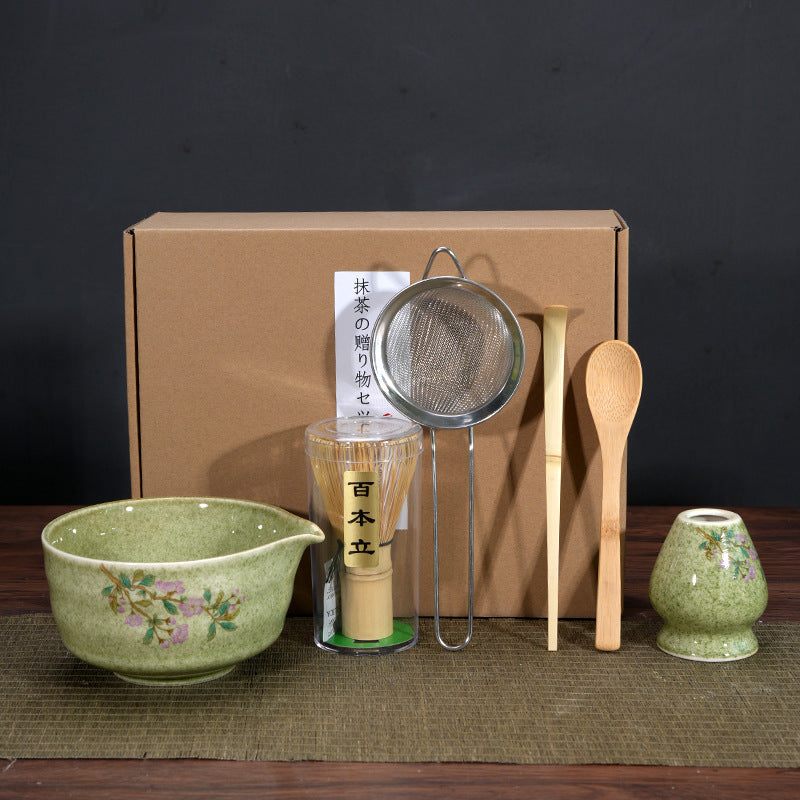 Matcha Bowl Matcha Making Tea Ordering Tool Ceramic Tea Bowl Teacup Blender Matcha Brushing Tea Whisker Set