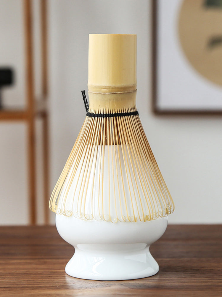 Tea Brush Matcha Brush Hyakumonari Tea Brush Stand Combination Song Dynasty Tea Ordering and Tea Playing Tools Set Japanese Gift Box