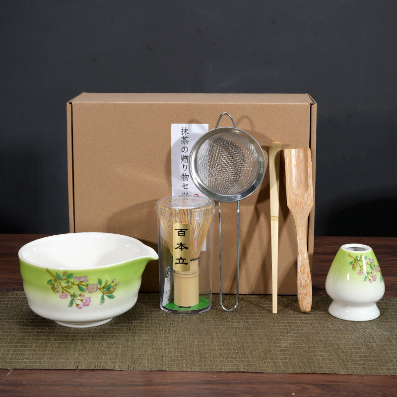 Matcha Bowl Matcha Making Tea Ordering Tool Ceramic Tea Bowl Teacup Blender Matcha Brushing Tea Whisker Set