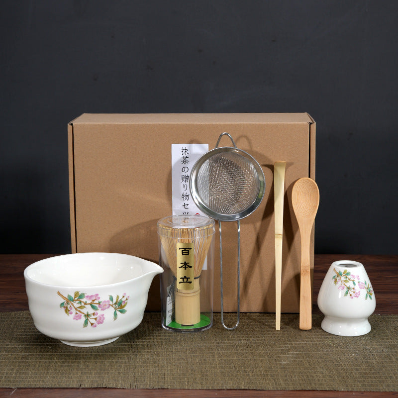 Matcha Bowl Matcha Making Tea Ordering Tool Ceramic Tea Bowl Teacup Blender Matcha Brushing Tea Whisker Set