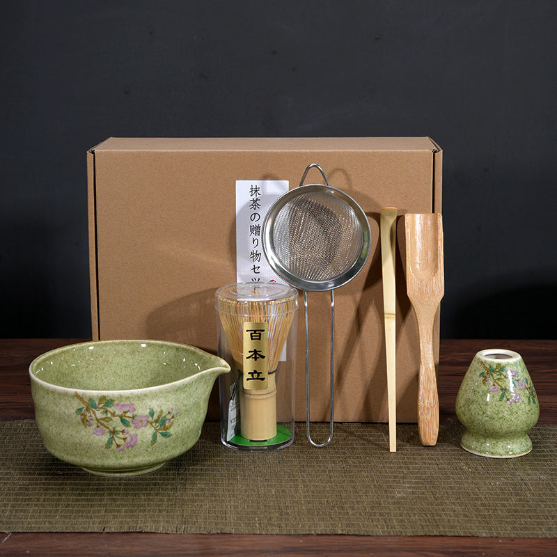 Matcha Bowl Matcha Making Tea Ordering Tool Ceramic Tea Bowl Teacup Blender Matcha Brushing Tea Whisker Set