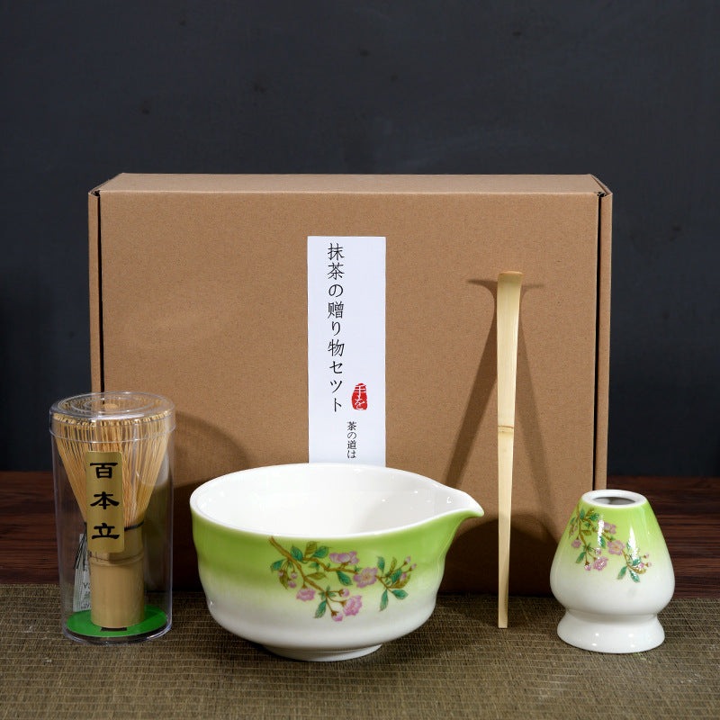 Matcha Bowl Matcha Making Tea Ordering Tool Ceramic Tea Bowl Teacup Blender Matcha Brushing Tea Whisker Set