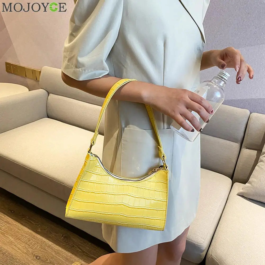 Exquisite Bag Retro Casual Women Totes Shoulder Bags Female Leather Solid Color Chain Handbag