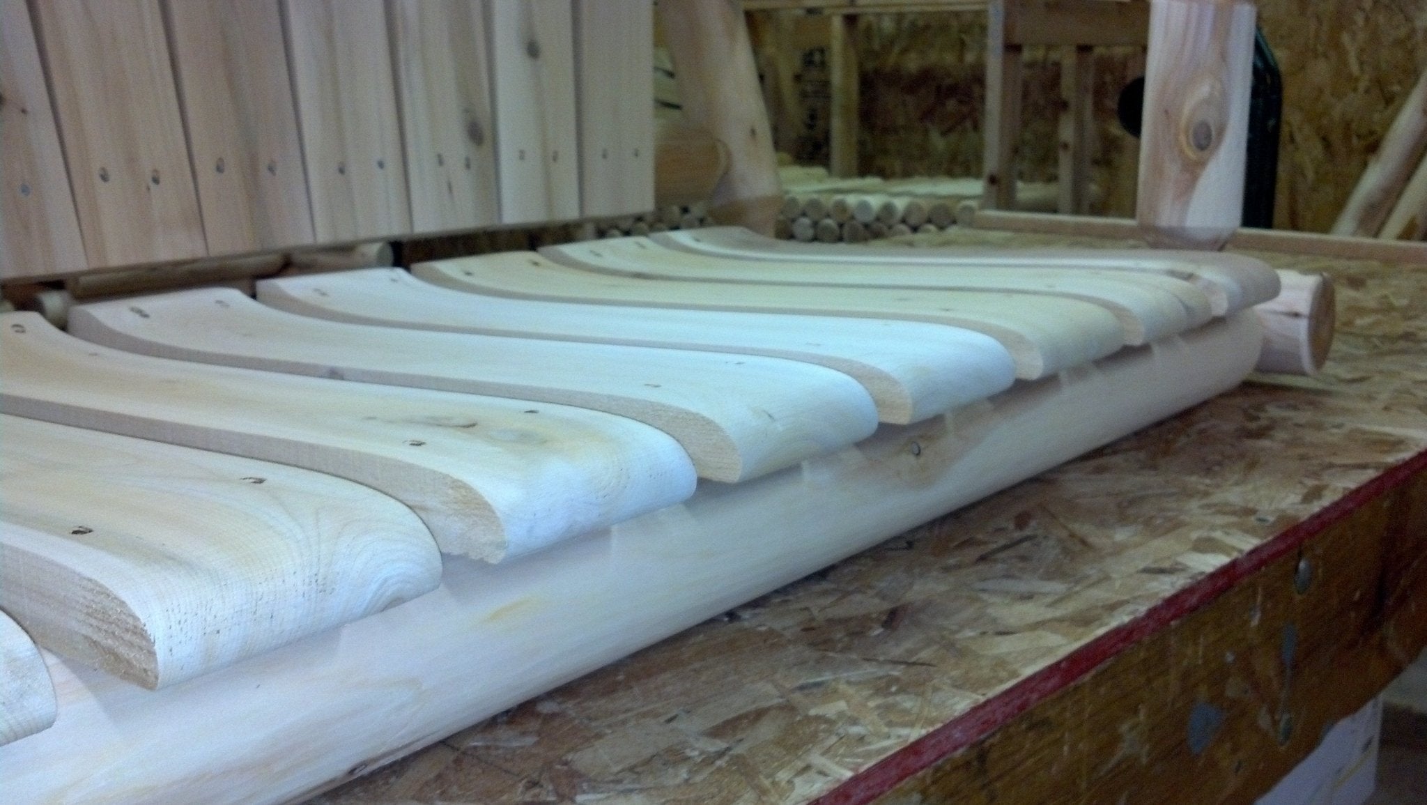 Rocking Outdoor Wooden Bench